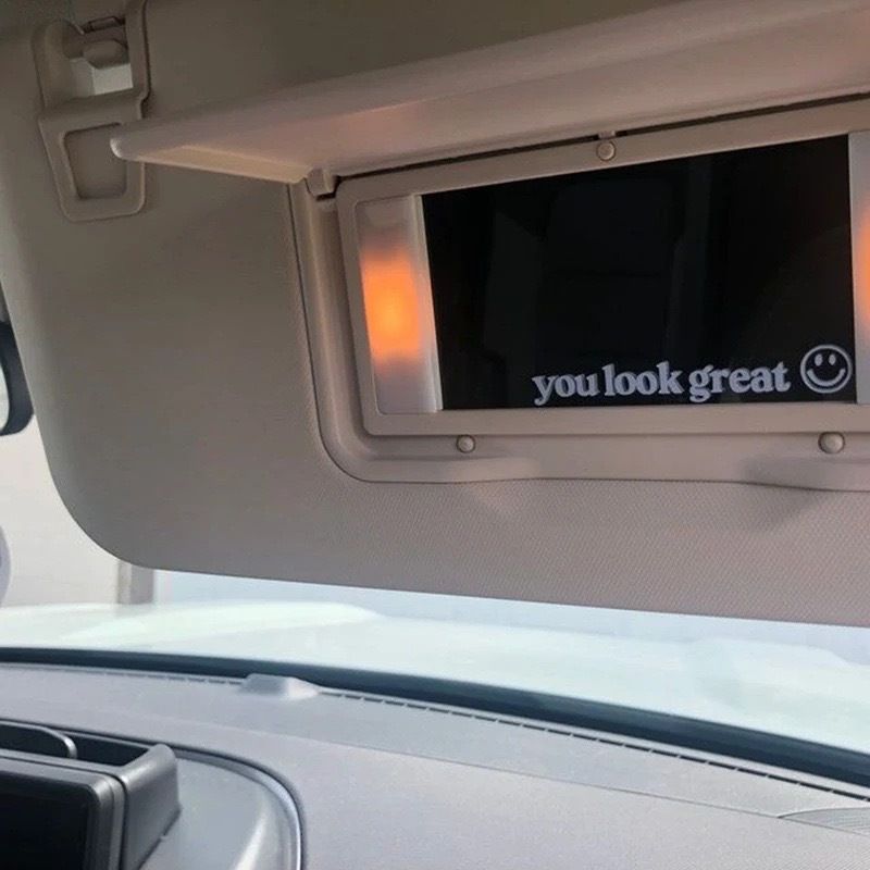 harika görünüyorsun araba çıkartmaları cam çıkartmaları dikiz aynası İngilizce çıkartmaları yansıtıcı kişilik çıkartmaları_voghion.com