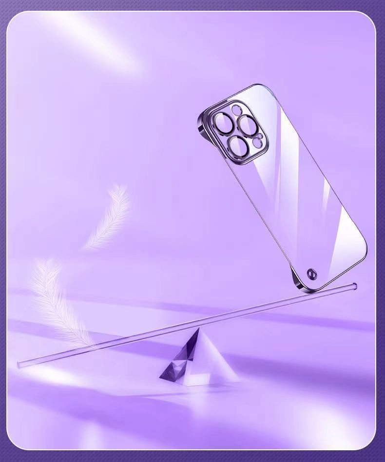 Telefonhüllen & -abdeckungen PC Rahmenlose Galvanisierung Geeignet für iPhone15 Mobiltelefonhülle Ultradünne transparente Hartschalen-Schutzabdeckung_voghion.com