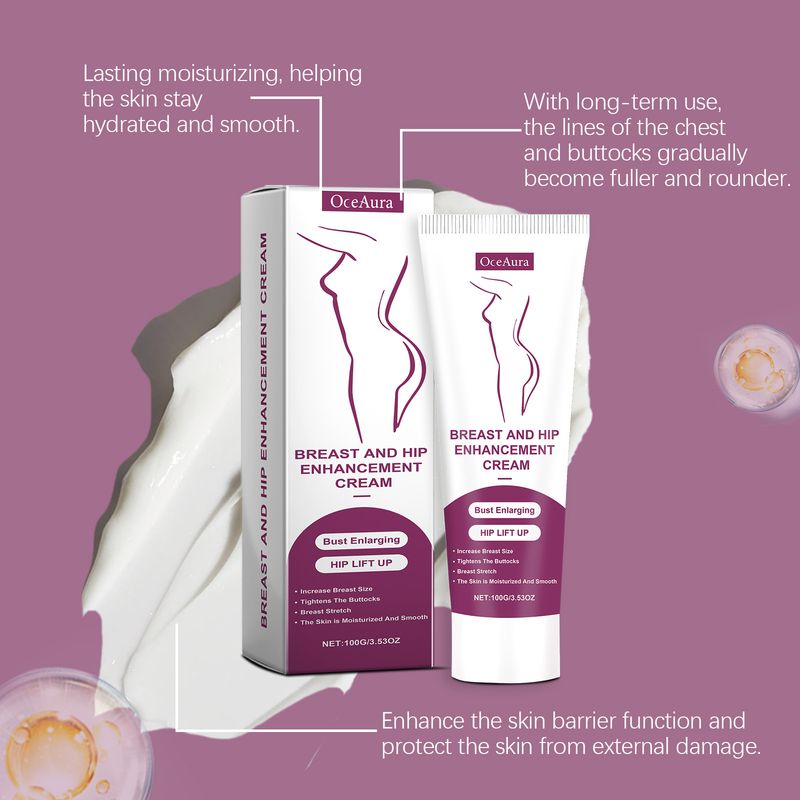 Crema OceAura Glutei e Seno Idratante Pelle Elastica e Liscia Cura Quotidiana del Corpo_voghion.com