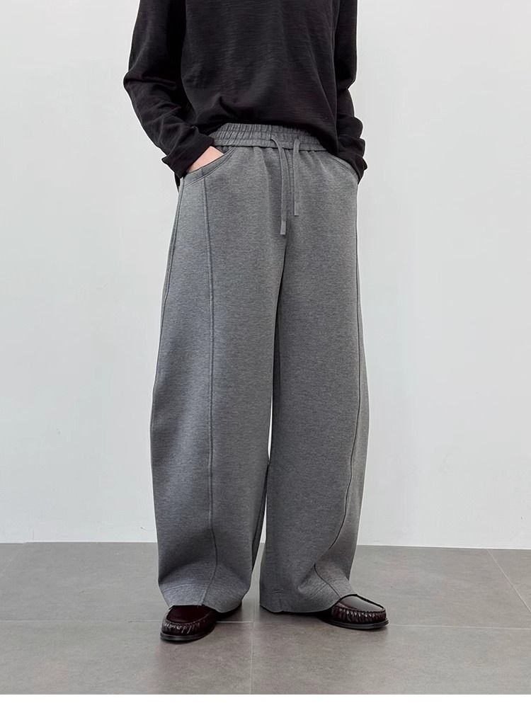 Pantaloni casual da uomo in stile retrò - Jogger larghi con cavallo basso e design cargo vintage per primavera e autunno_voghion.com