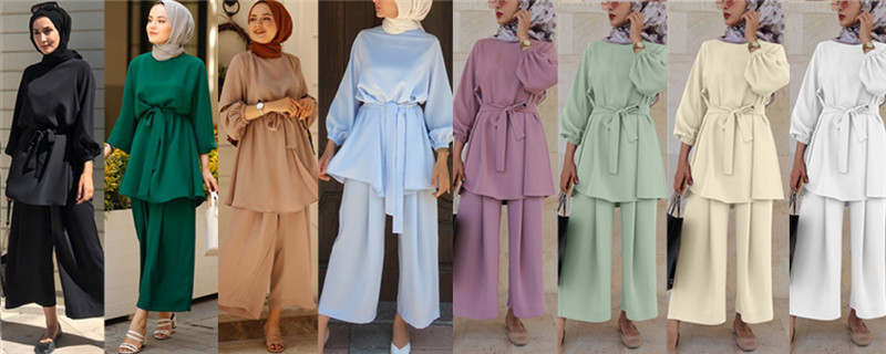 Ropa de mujer Trajes árabes Moda Hijab_voghion.com