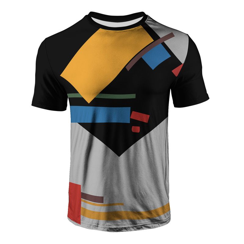 2025 Modern Mens Graphic T Shirt Stripe Geometry Design Summer Streetwear Short Sleeve Tee Hipster Harajuku Style Breathable Cot_voghion.com
