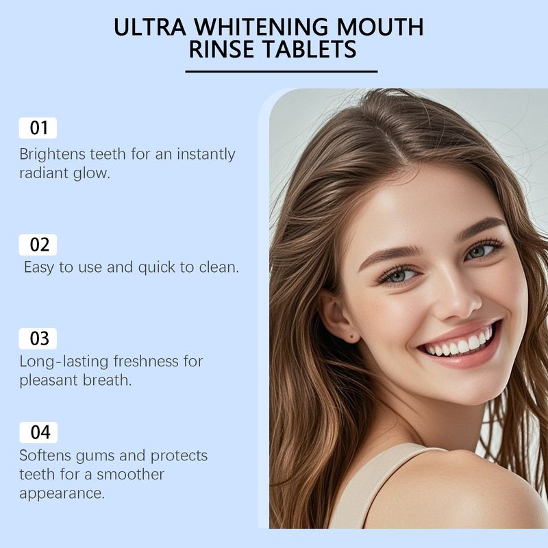 Feimuko Breath Clean Teeth Long-lasting Fragrance Portable Travel Fresh Mouthwash Tablets_voghion.com