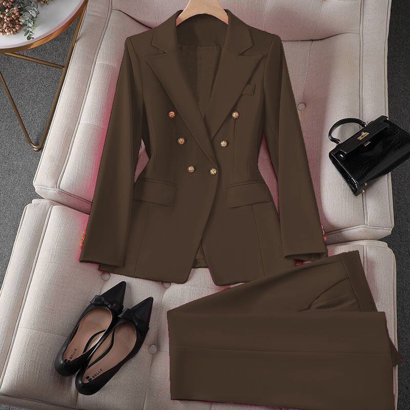 Women's Clothing Spring Red Suit Jacket Women's New Professional Temperament Commuter Small Fashion Suit Set_voghion.com