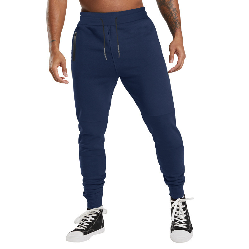Leichte Jogginghose für Herren, atmungsaktiv, zum Wandern, Joggen, Laufen, Stretch, für Übungen und Workouts, mit Reißverschlusstasche_voghion.com