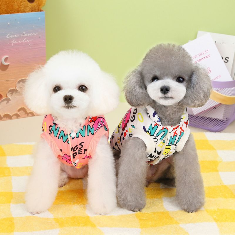Pet clothes wholesale dog clothing Korean style pet clothing autumn and winter Teddy cat supplies 23 colorful cotton vest_voghion.com
