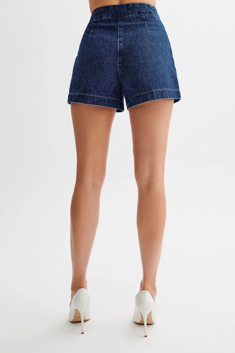 Frauen Kleidung mode lässig ärmellose hohe taille frauen anzug denim shorts_voghion.com