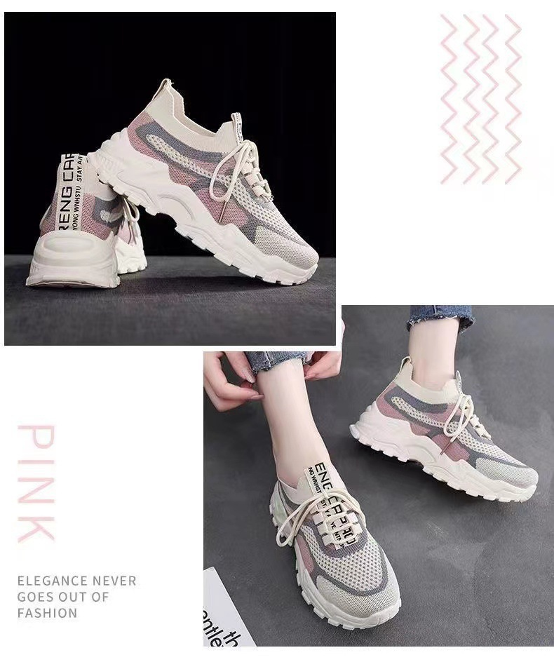Scarpe da corsa da donna in rete Scarpe da ginnastica basse da donna_voghion.com