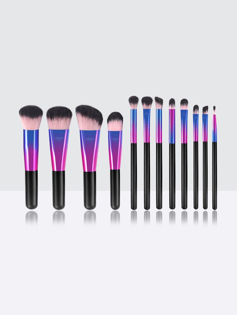 12 neues mehrfarbiges Tuben-Make-up-Pinselset_voghion.com