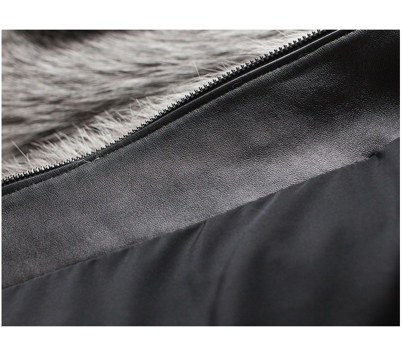 Men's clothing Autumn-winter fur men's coat Fashion casual silver fox fur coat thickened to keep warm_voghion.com