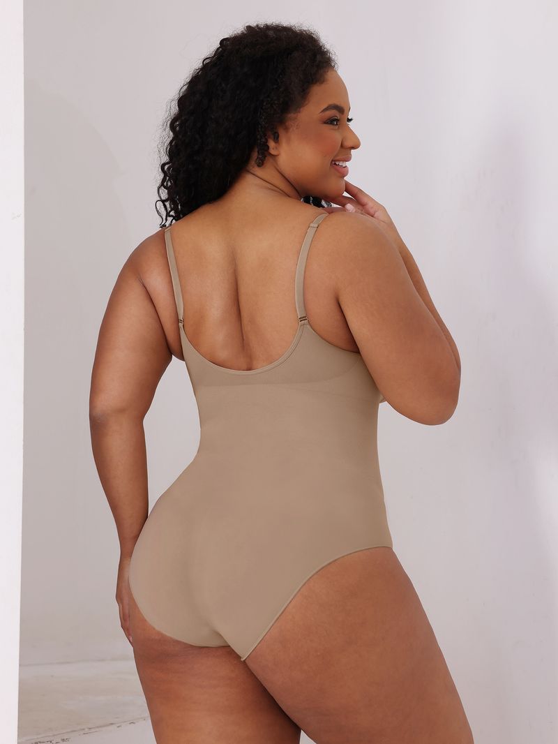 Seamless High-Compression Shapewear Bodysuit For Women – Tummy Control & Butt Lift – Breathable Nylon Fabric_voghion.com