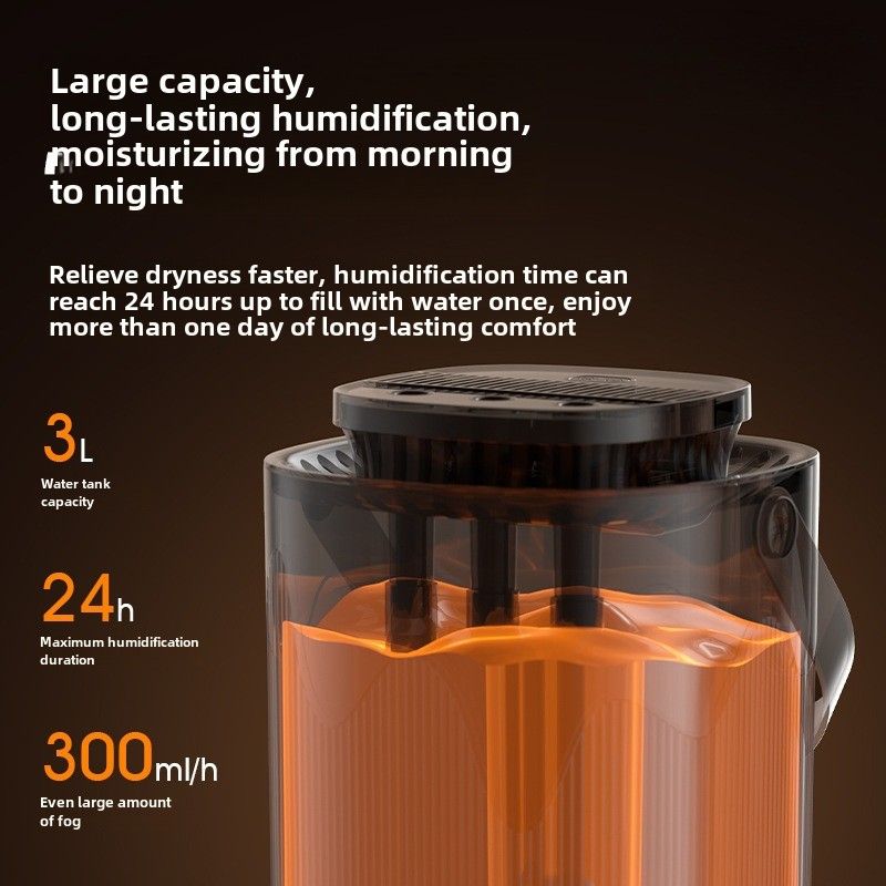 Humidificateur RYYD à 3 buses - Hydratation intelligente | Lumière/Son | Chambre_voghion.com