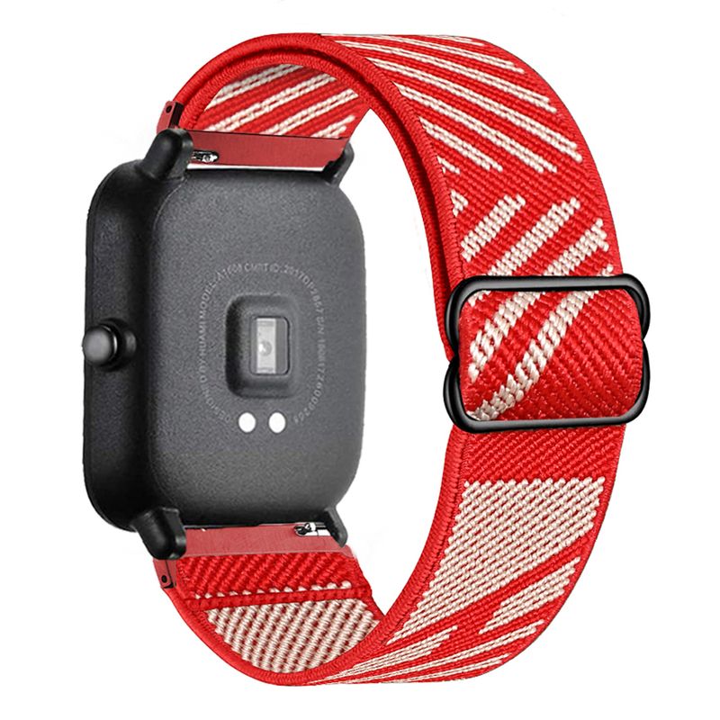 Cinturino per orologio da 20/22 mm per Amazfit GTS/2/3/4/GTS2 Mini/GTR 3 Pro 42 mm/47 mm/GTR2/2e/stratos 2/3, cinturino in nylon con passante per Amazfit Bip_voghion.com