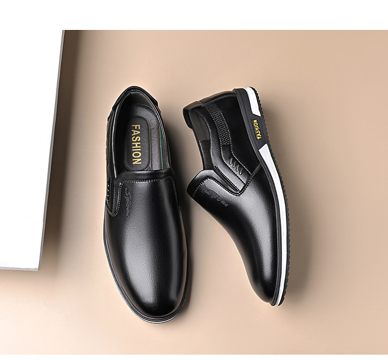 Men's Loafers Patent Leather Suede Toe Wedding Footgear Shoes Round Toe Square_voghion.com