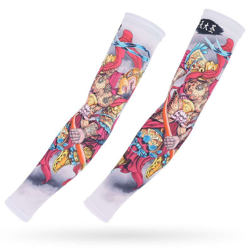 Eisseide Sonnenschutz Outdoor Radfahren Tattoo Guards für Männer und Frauen Fahr Ärmel Angeln Arm Abdeckungen_voghion.com