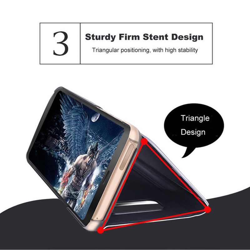 Flip Smart Mirror Case For Samsung Galaxy S21 S20 FE Ultra S8 S9 S10 Plus F62 M62 S7 M21 M31 M30s M40s M60s M80s M51 S10_voghion.com