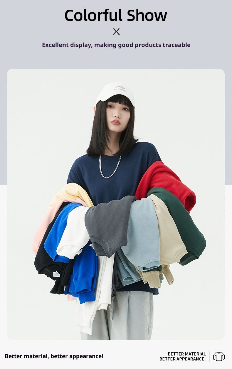 Felpa personalizzata Forge Pure da uomo, con base in spugna di cotone 300G e stampa, scollo rotondo, marchio trendy, personalizzazione_voghion.com