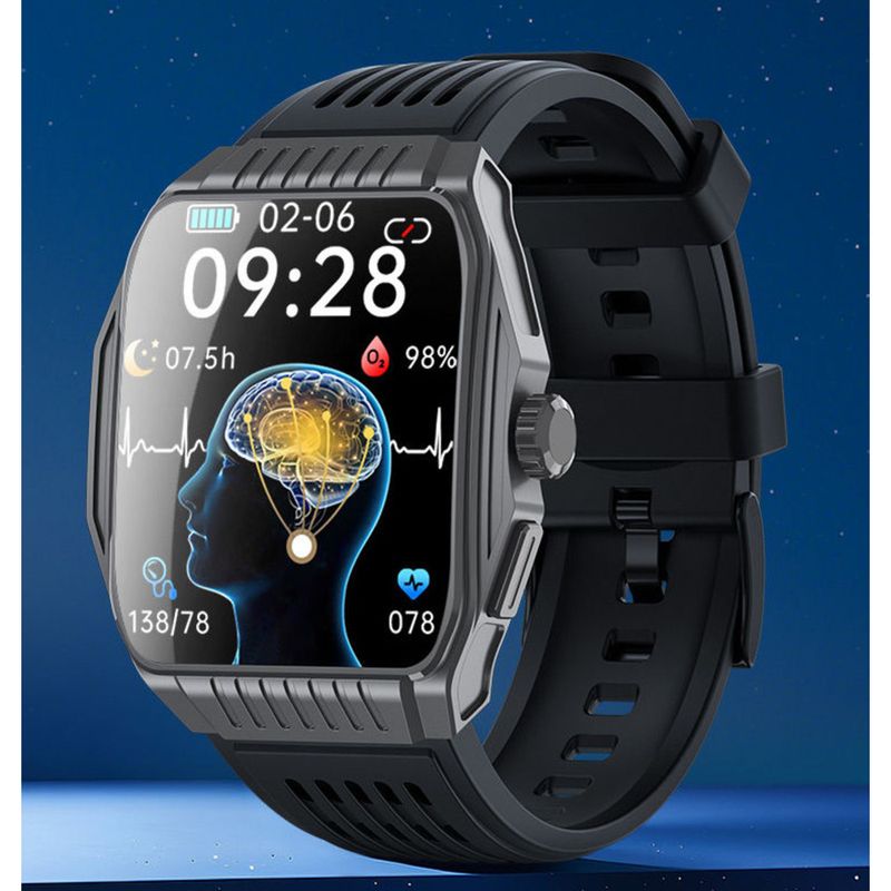 Schlafhilfe Smart Watch Gesundheitserkennung Herzfrequenz Blutdruck EKG Anruf Sportarmband Multifunktionales neues Modell_voghion.com