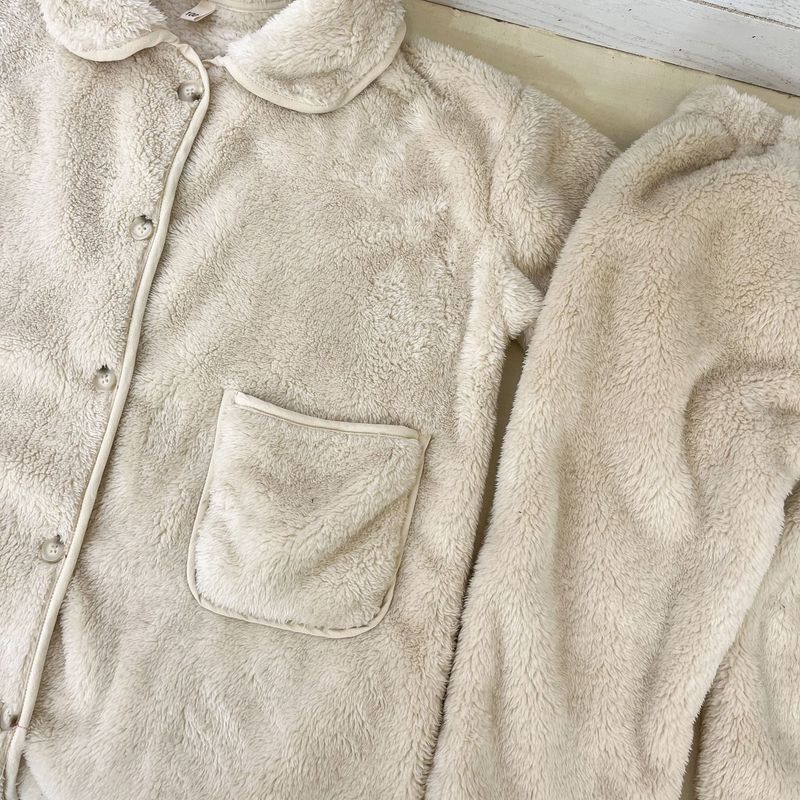 Pijamas de franela para niños, camisón largo de otoño/invierno para bebés, conjunto de ropa de casa de terciopelo Coral para niños y niñas_voghion.com
