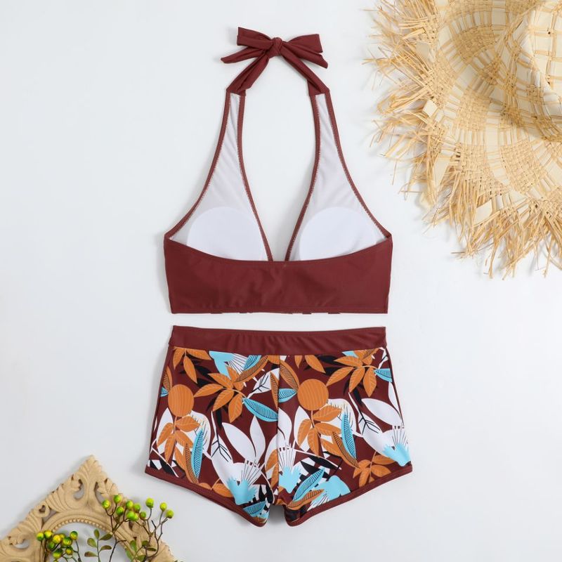 Kadın Giyim Seksi Yüksek Bel Bölünmüş Bikini Kadın Mayo_voghion.com