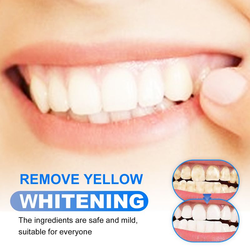 ORALHOE Serie di dentifricio bianco schiarente al gusto di frutta Detergente multi aroma, macchie gialle dei denti, alito fresco e_voghion.com