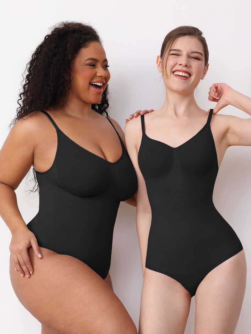 Seamless High-Compression Shapewear Bodysuit For Women – Tummy Control & Butt Lift – Breathable Nylon Fabric_voghion.com