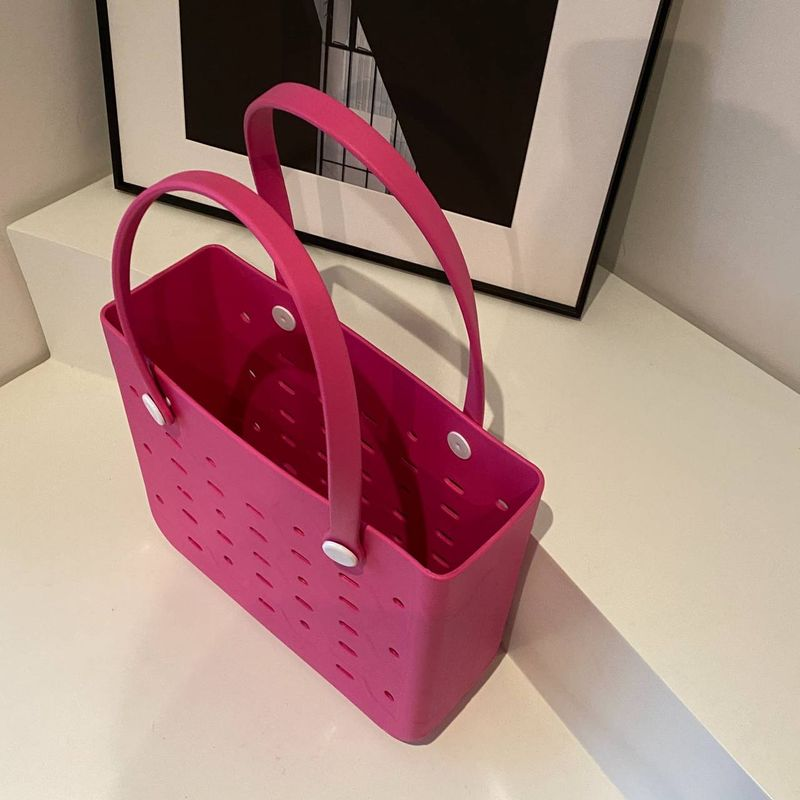 Borsa a tracolla da donna alla moda in materiale EVA, borsa da viaggio, spiaggia, estate, essenziale_voghion.com