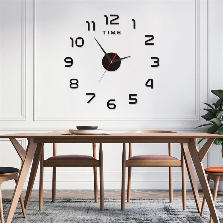 Glenn Silent Glow Wall Clock – Modern Acrylic DIY Decorative Clock With Night Light, Large Size For Bedroom, Living Room, Office_voghion.com