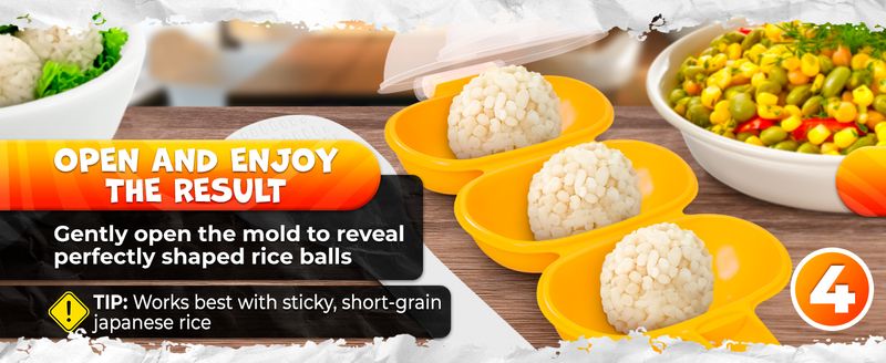 Kit stampo per sushi Temari - Creatore fai da te per onigiri | Con cucchiaio a paletta | Giapponese_voghion.com