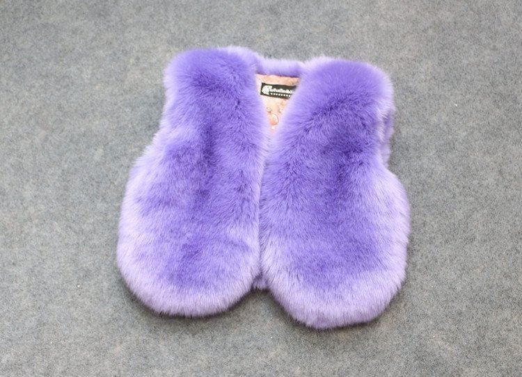 Premium Faux Fox Fur Vest For Kids (2-16 Years) – Ultra-Soft & Warm Winter Layering – Unisex Rabbit-Like Fleece – Stylish Open-Front Design_voghion.com