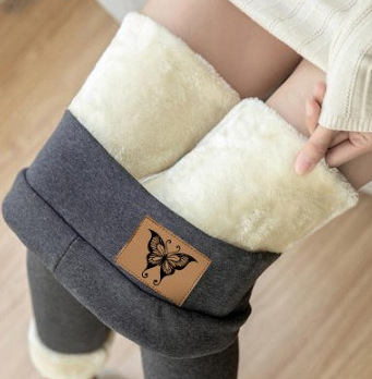 Damenbekleidung, modisch, lässig, für Damen, bedruckt, Icon-Stretch, für Damen, hohe Taille, warme Hose_voghion.com