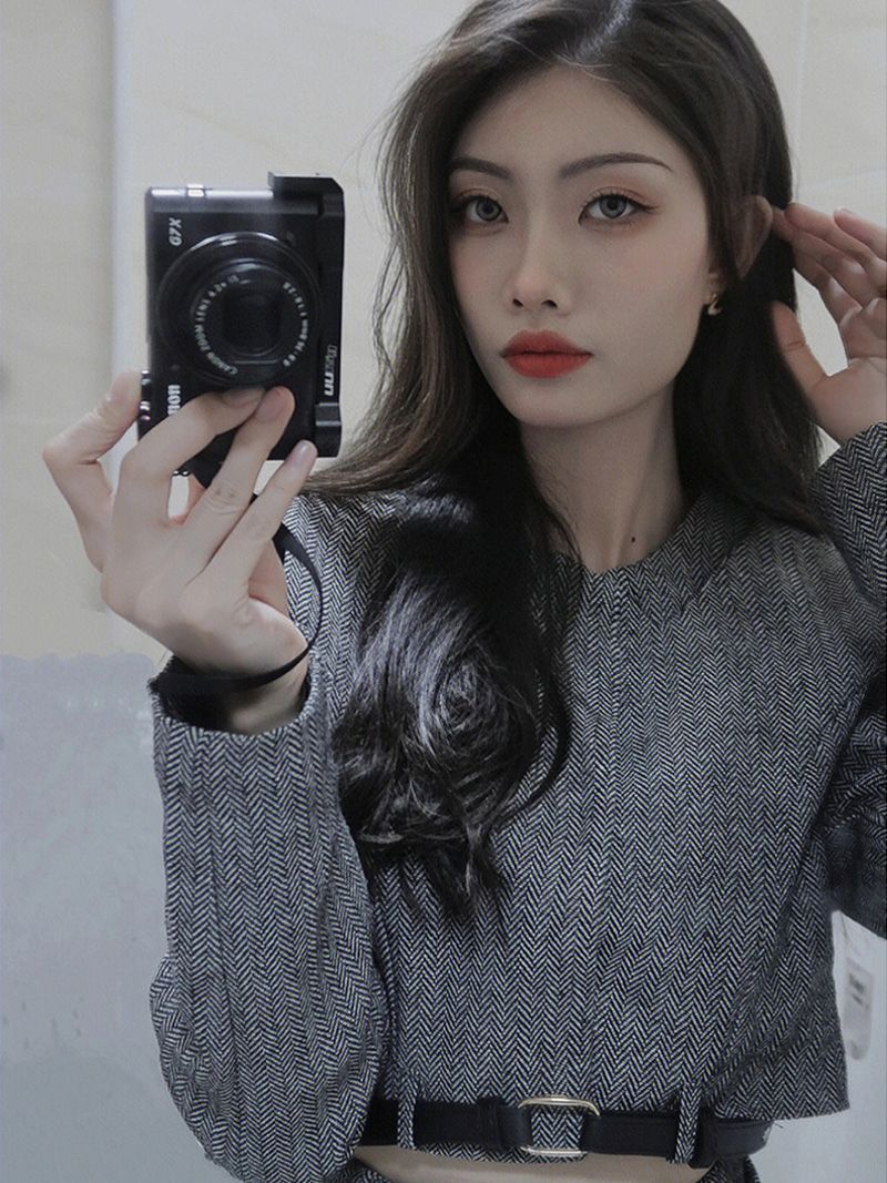 Tendenza di quest'anno: abito profumato da dramma coreano, abito da donna di alta gamma, set di abiti invernali in stile francese._voghion.com