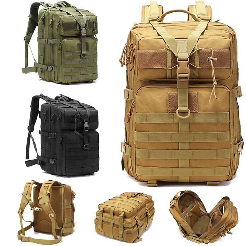 Tactical Military Outdoor Mountaineering Hiking Camping Multi functional Large Capacity Backpack New Product_voghion.com