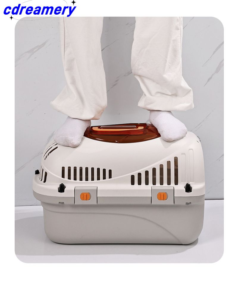 Evcil Hayvan Sandıkları Taşınabilir Evcil Hayvan Kutusu Araba Kedi Kulübesi Evcil Hayvan Hava Kutusu Kedi Hava Kutusu Demir Örgü Kedi Köpek Seyahat Bavulu_voghion.com