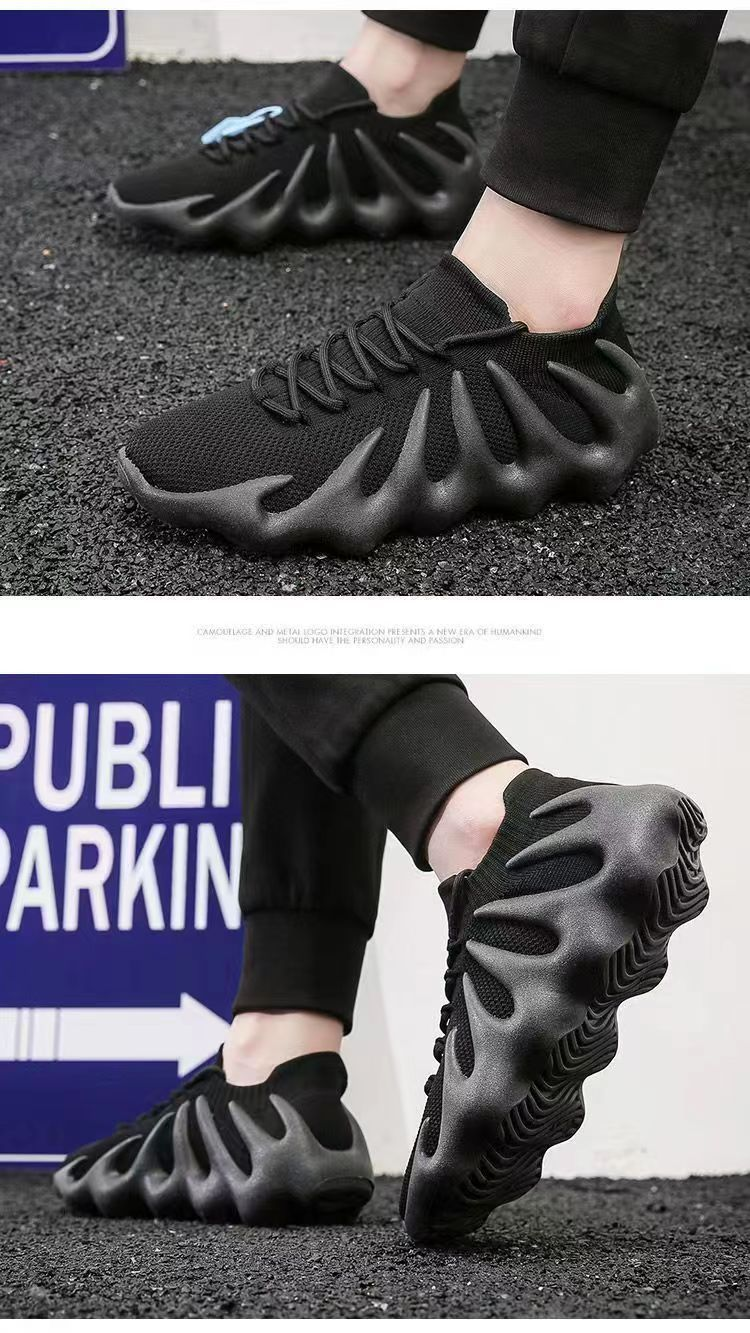 Mænds og kvinders sokker Sko 450 Trendy Sko Sommer 2023 Stil Octopus Åndbar Mesh Flyvende Vævet Løbe Sneakers_voghion.com