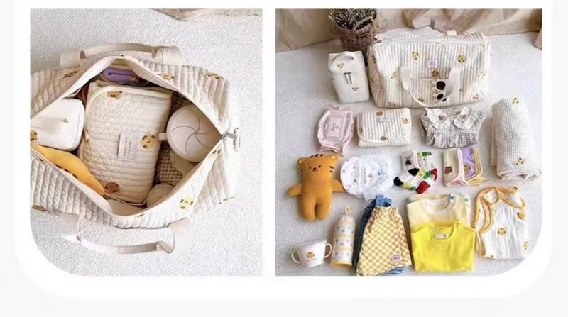 Nuovo stile mamma bambino Yansew grande capacità coperta bambina plissettata borsa portaoggetti, vestiti pieghevole sacchetto antipolvere_voghion.com