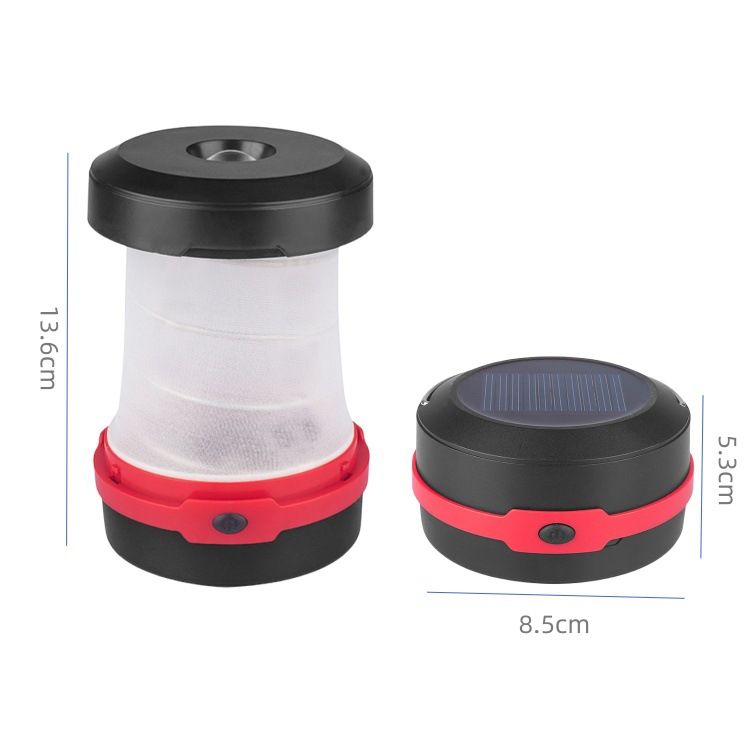 Solarbetriebene, per USB aufladbare Notbeleuchtung für den Außenbereich bei Stromausfall im Haushalt, teleskopierbar, superhelle LED-Lampe für Camping_voghion.com