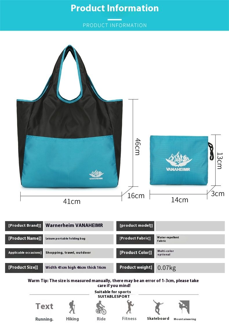 Handheld-Sporthandtasche, modische faltbare Umhängetasche, Wanderreisetasche_voghion.com