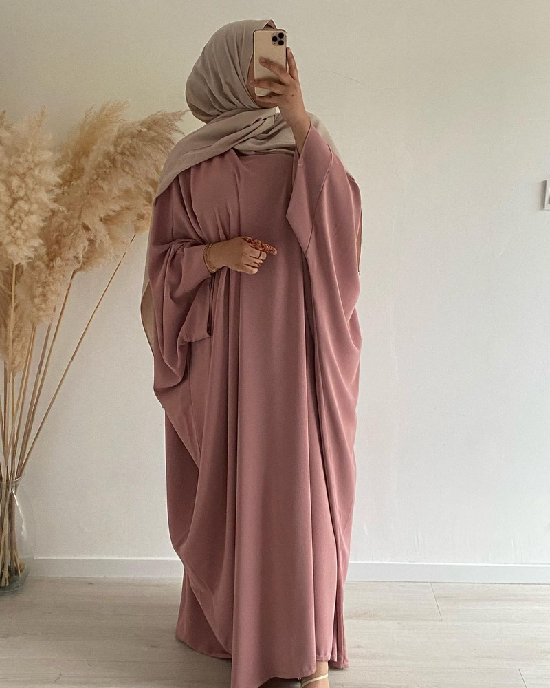 Vestido de bata turca de Oriente Medio, Dubái, vestido de talla grande_voghion.com