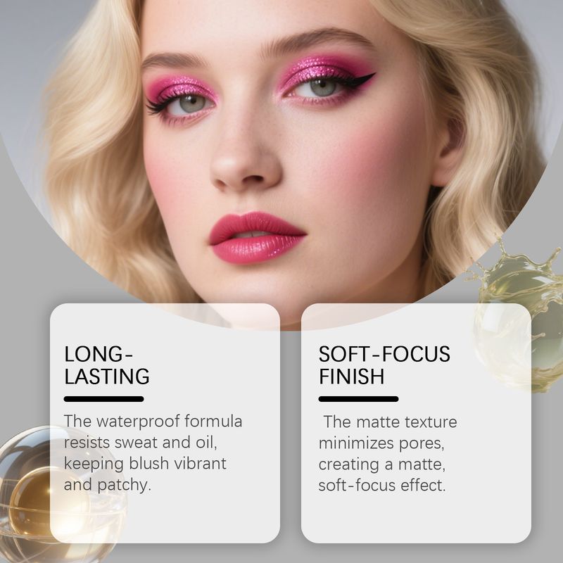 Zephoco Pink Matte Silky Blush Langanhaltendes, leicht zu verblendendes, jugendliches, leichtes, hautfreundliches Make-up für den Alltag_voghion.com