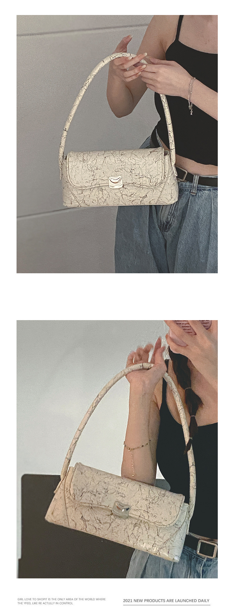 Francoska nišna torba za pazduhe, nova modna torba za leto 2023 z grafiti, visokokakovostna torbica za vse vrste oblačil_voghion.com