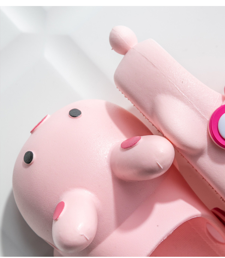 Pantofole per bambini, ragazze estive, ragazzi, scarpe con buco baotou, pantofole per bambini antiscivolo per interni genitore-figlio_voghion.com