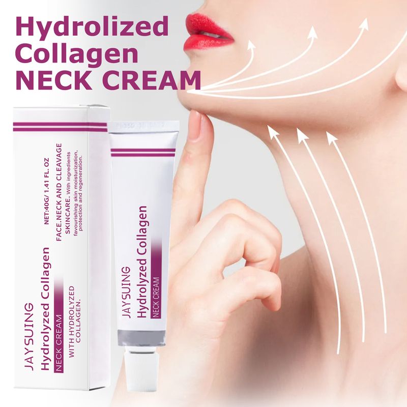 Jaysuing Hydrolyséiert Kollagen Halscrème Swan Neck Line Fein glat Halscrème_voghion.com