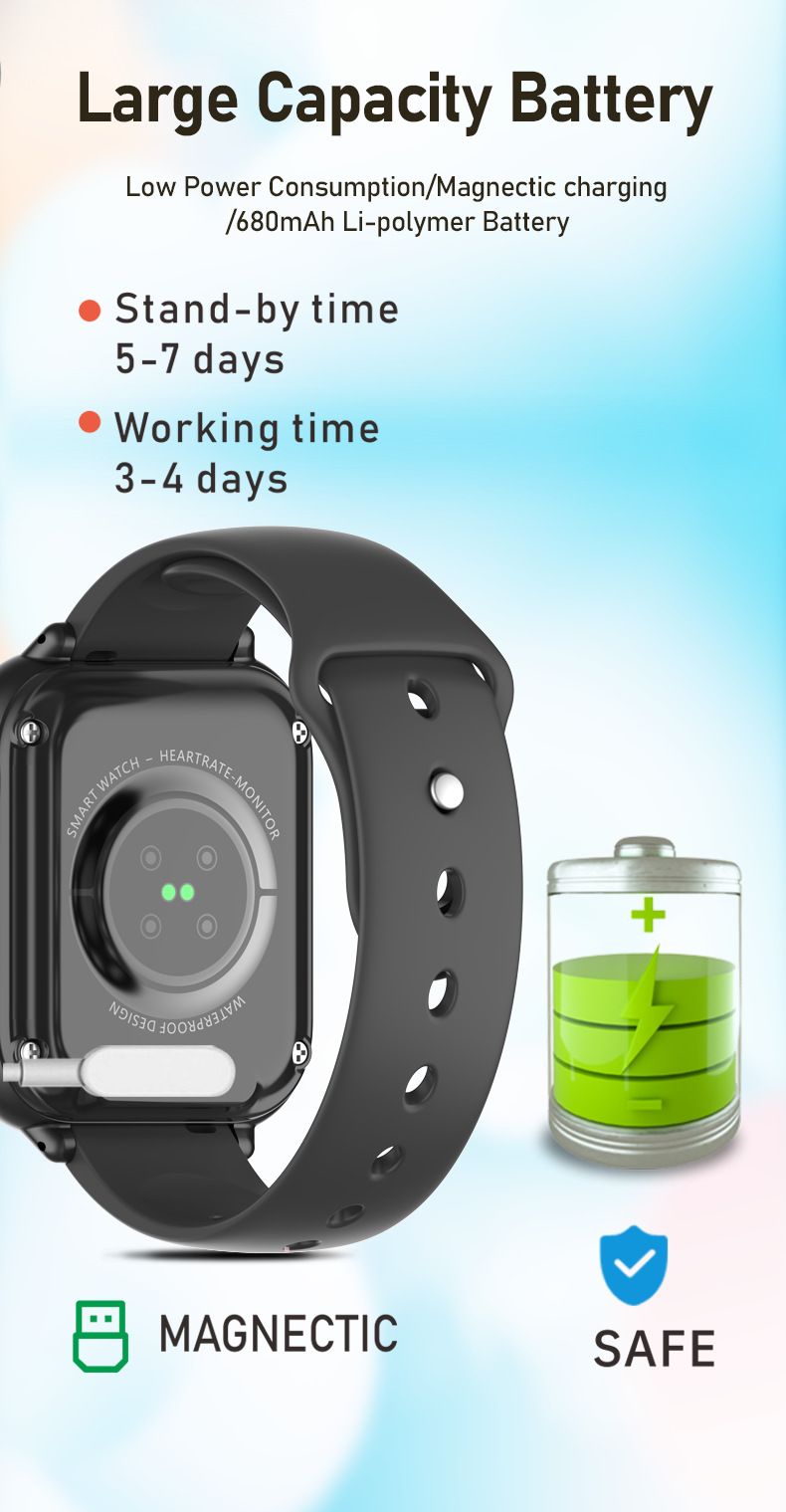 M12 Smart Watch With 1.78" HD Waterdrop Screen, LBS+GPS+WiFi Positioning – Upgraded Version Of M01_voghion.com