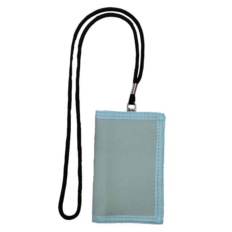 Carteira masculina de lona com cordão, zíper, bolso, clipe, chaveiro dobrável, compartimento para cartão, bolsa para dinheiro_voghion.com