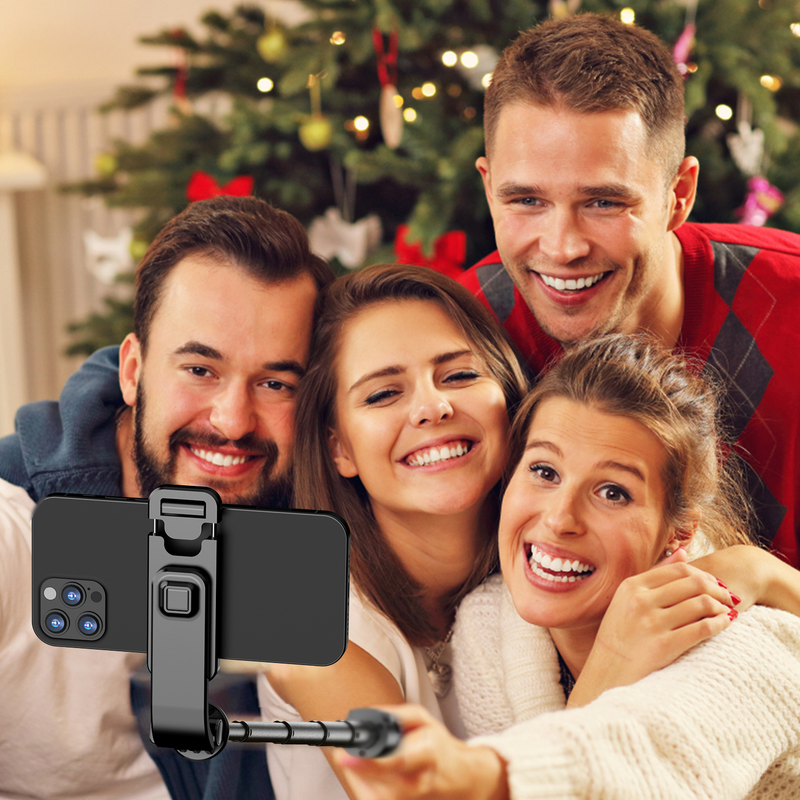Statyw do selfie do telefonu komórkowego Kij do selfie ze stopu aluminium z bezprzewodowym statywem do smartfona ze zdalnym sterowaniem_voghion.com