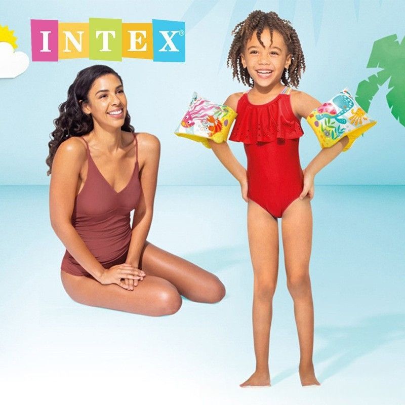 Intex Inflatable Swim For Children, Aid, Swimming Arm Float, PVC Water Safety Vest_voghion.com