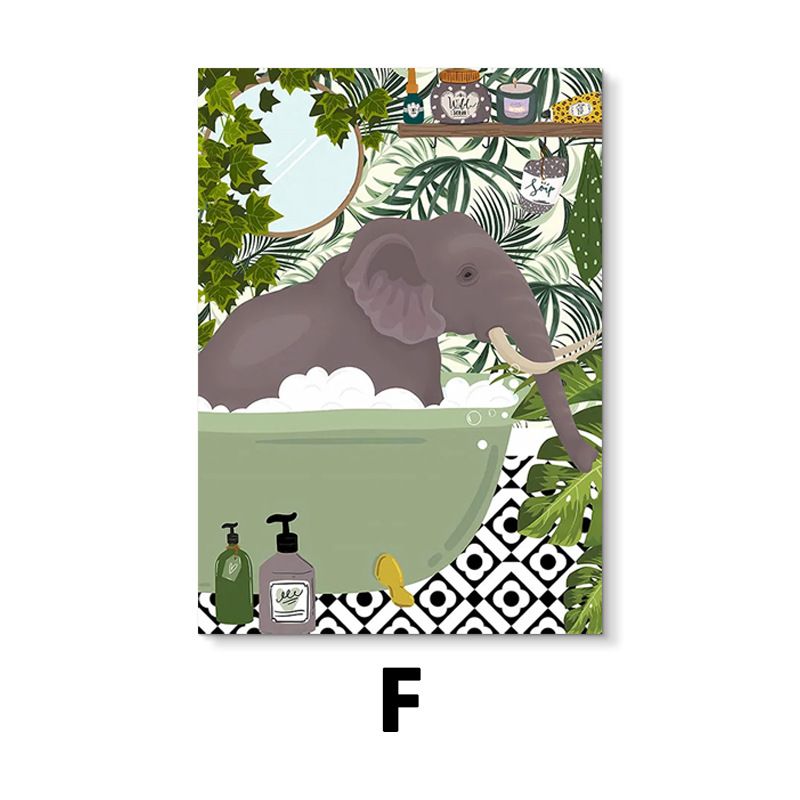 Nordic INS Style Floral Living Decorative Fresh Entrance Canvas Core Niche Cozy Dining Room Hanging Painting_voghion.com