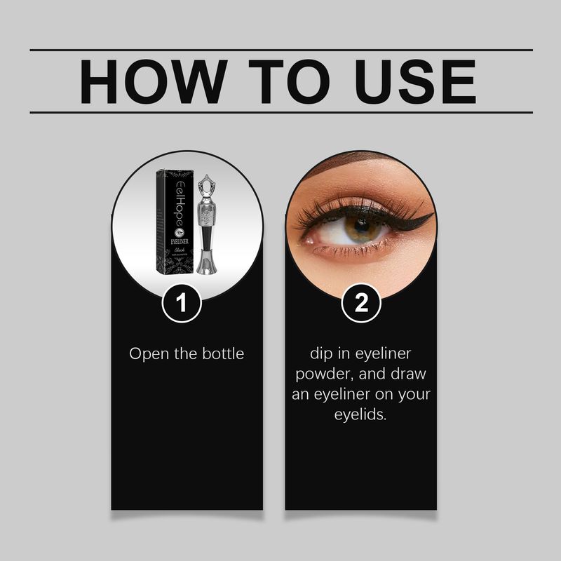 EELHOPE Bunte Flüssigkeit Natürliche Farbe Feuchtigkeitsspendendes, angenehmes Augen-Make-up Seidig glatter, leicht aufzutragender Eyeliner_voghion.com