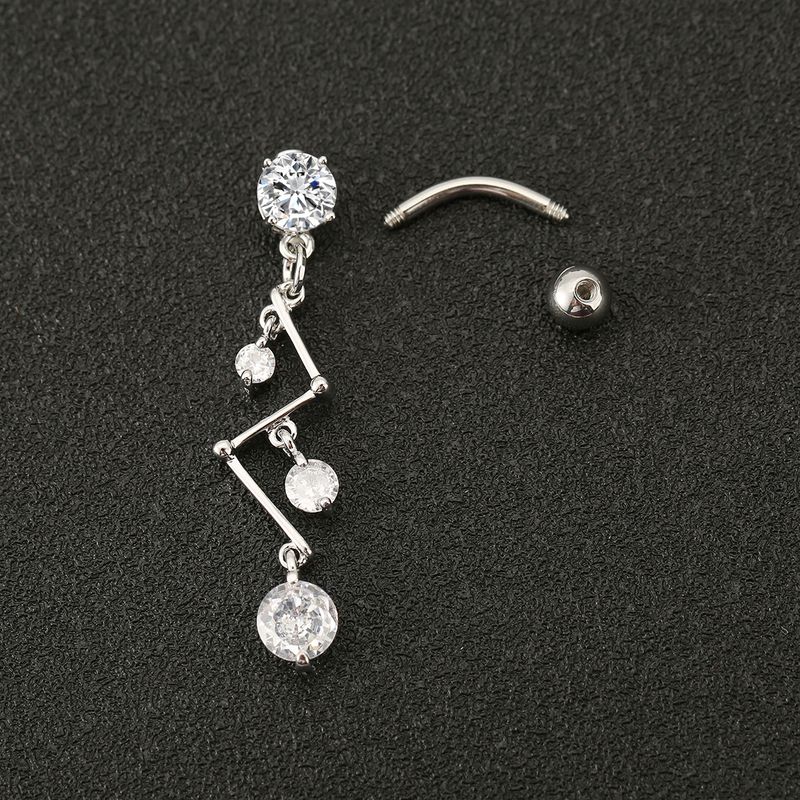 Piercing per ombelico con nappa di diamanti - Gioielli per piercing_voghion.com